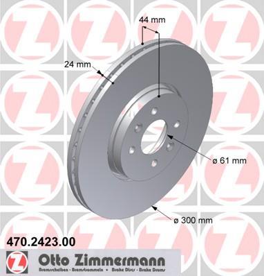 Discos de travão OTTO ZIMMERMANN GMBH ref. 470.2423.00