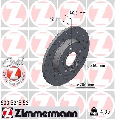 Discos de travão OTTO ZIMMERMANN GMBH ref. 600.3213.52