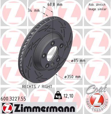 Discos de travão OTTO ZIMMERMANN GMBH ref. 600.3227.55