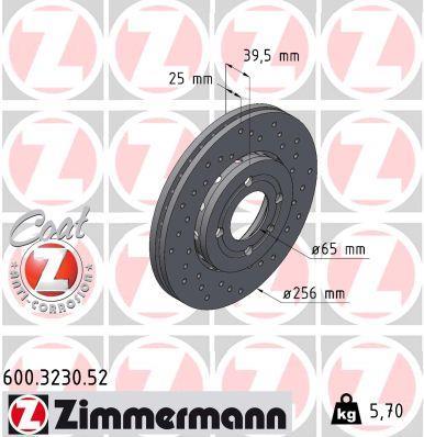 Discos de travão OTTO ZIMMERMANN GMBH ref. 600.3230.52