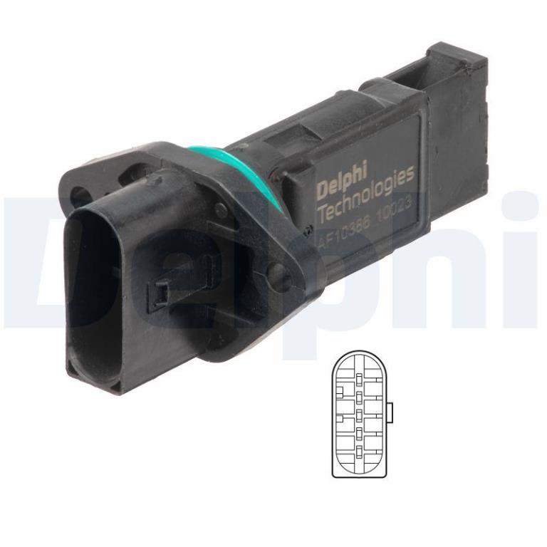 Débitmètre de masse d'air DELPHI AF10386-12B1