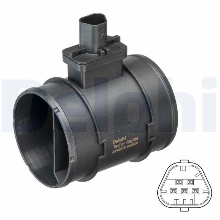 Débitmètre de masse d'air DELPHI AF10519-12B1