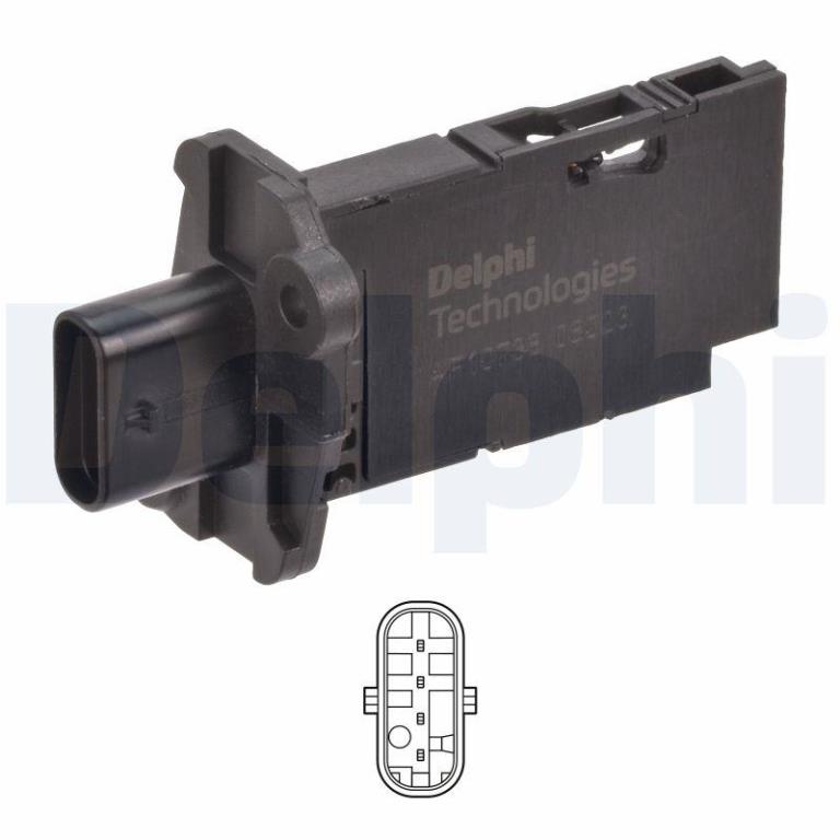 Débitmètre de masse d'air DELPHI AF10738-12B1