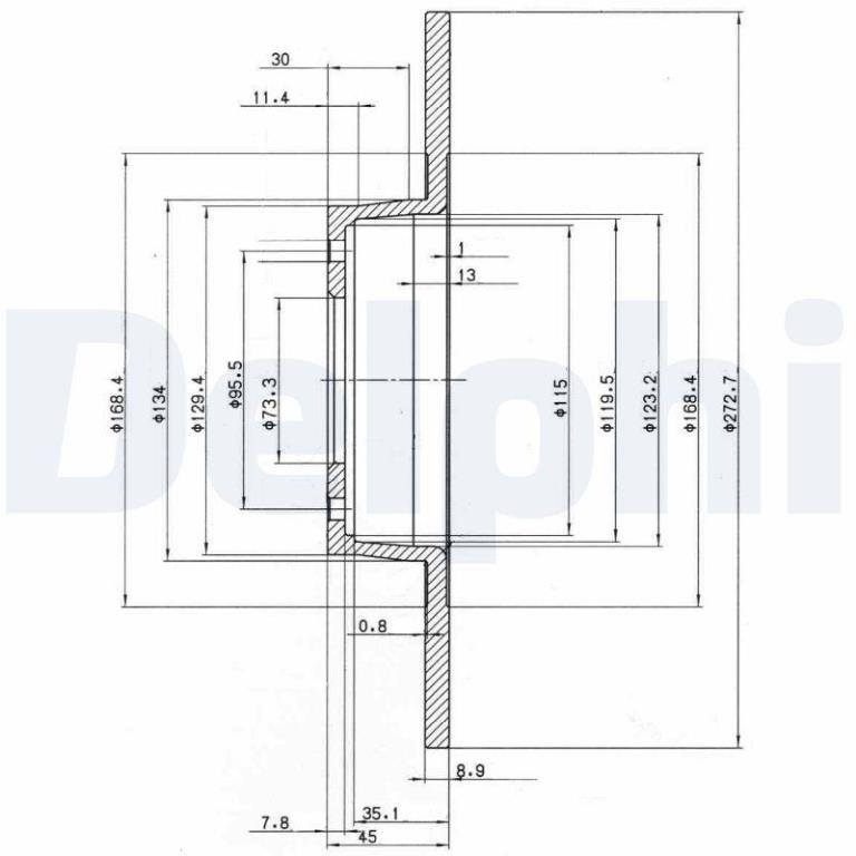 Disques de frein DELPHI ref. BG2015