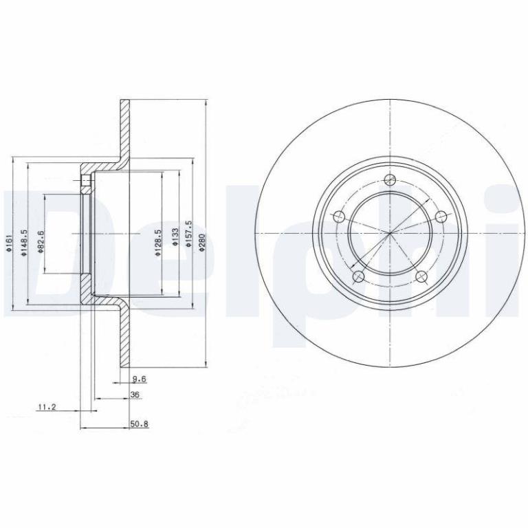 Disques de frein DELPHI ref. BG2021