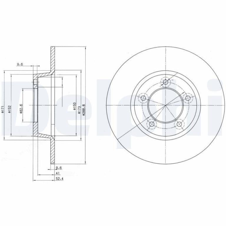 Disques de frein DELPHI ref. BG2024