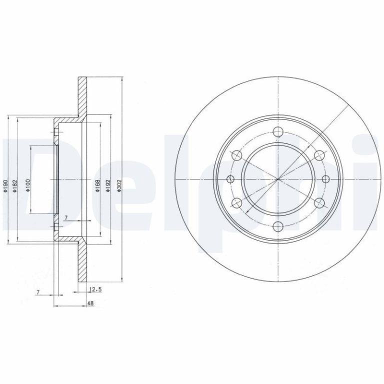 Disques de frein DELPHI BG2325
