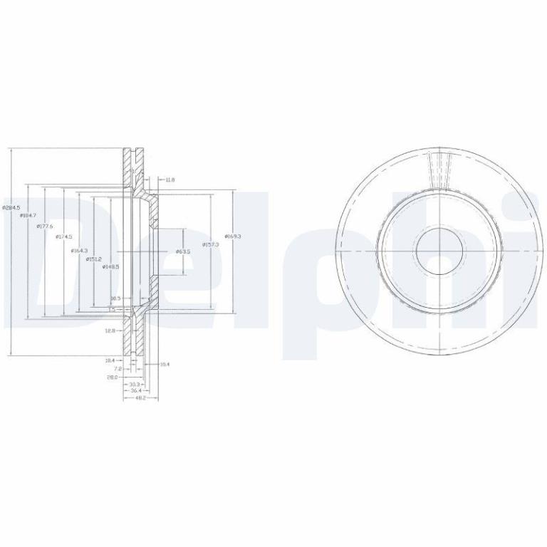 Disques de frein DELPHI ref. BG2419