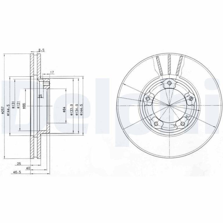 Disques de frein DELPHI BG2423