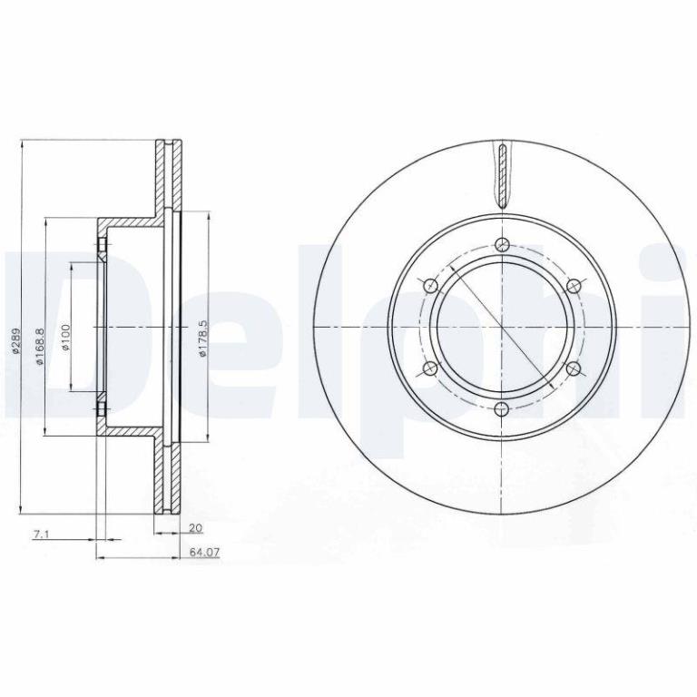 Disques de frein DELPHI BG2495