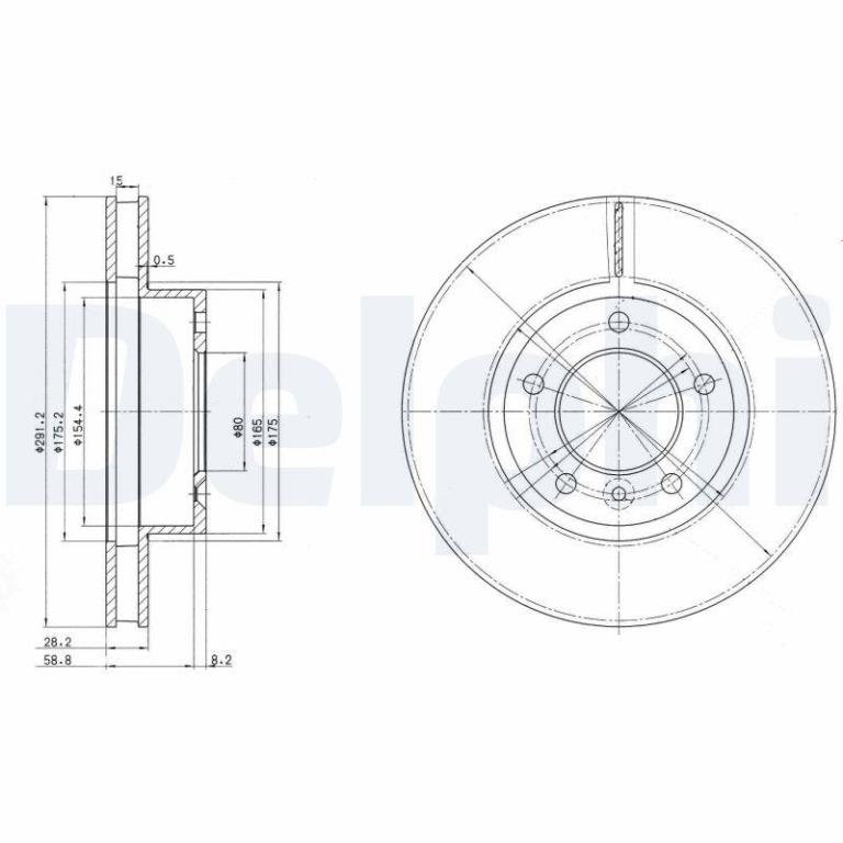 Disques de frein DELPHI ref. BG2613
