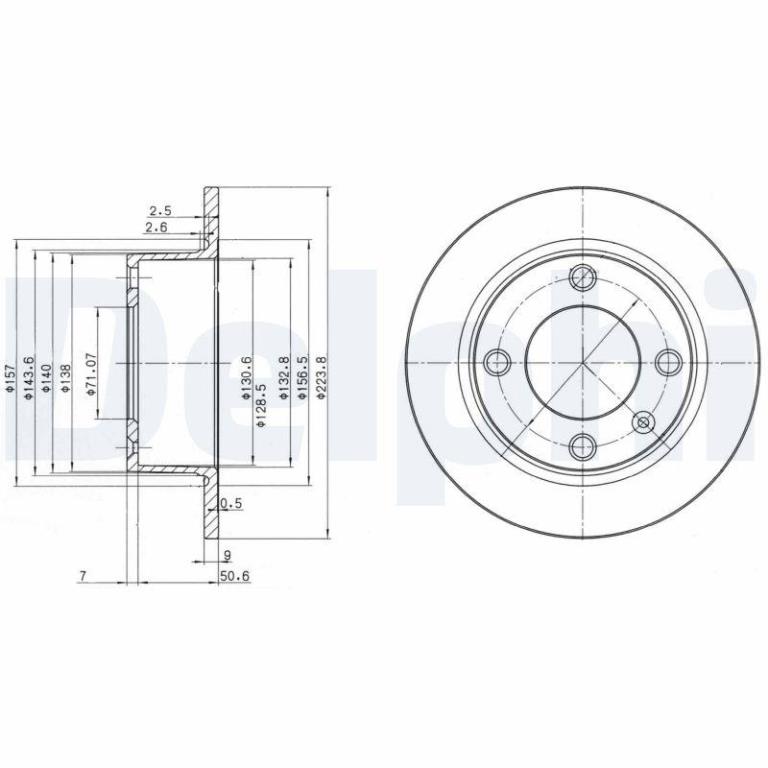 Disques de frein DELPHI BG2691