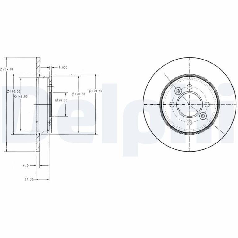 Disques de frein DELPHI ref. BG2694