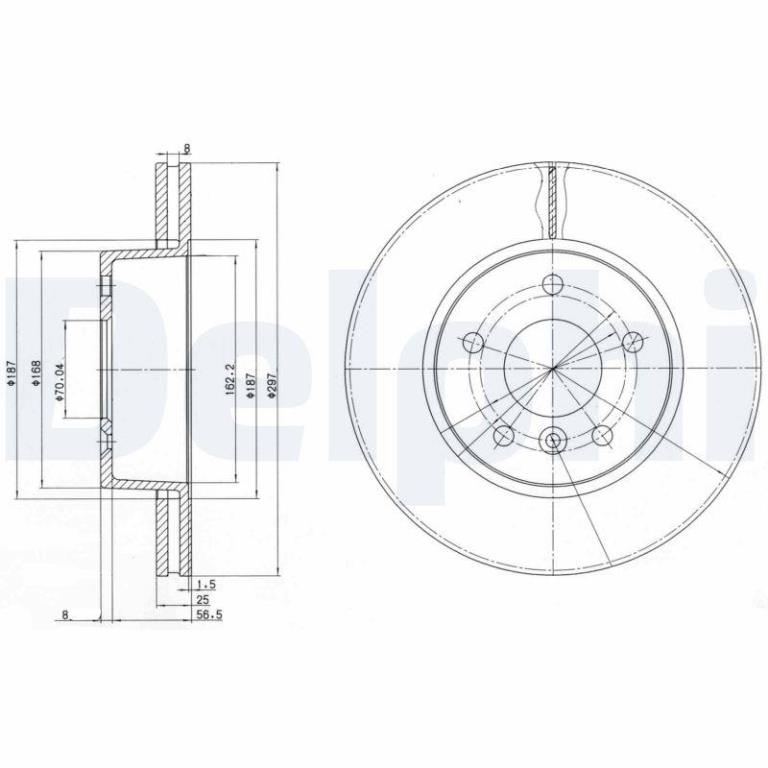 Disques de frein DELPHI ref. BG2860