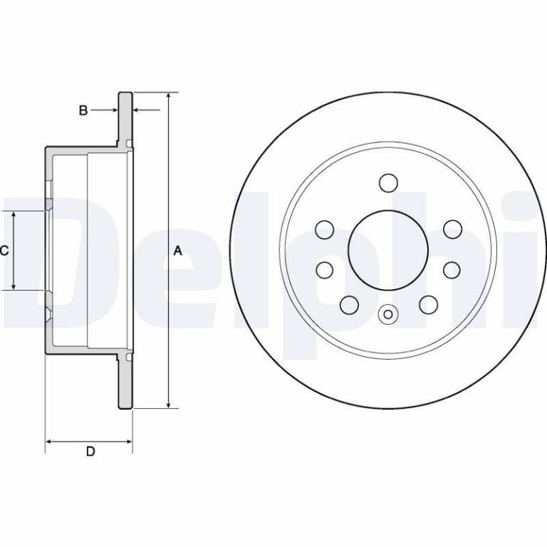 Disques de frein DELPHI BG2879