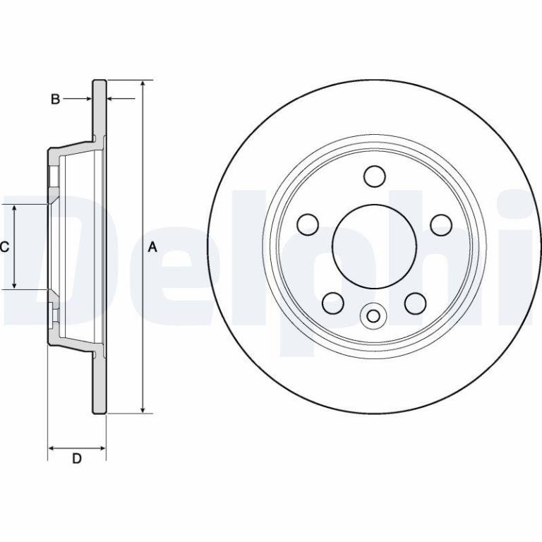 Disques de frein DELPHI ref. BG3026