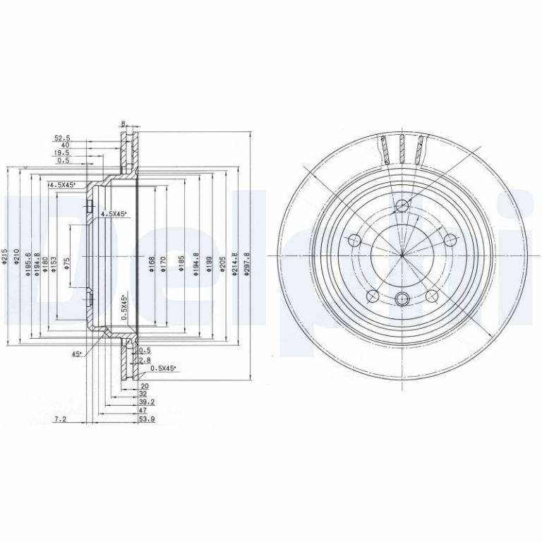 Disques de frein DELPHI BG3042