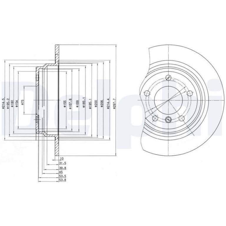 Disques de frein DELPHI BG3044