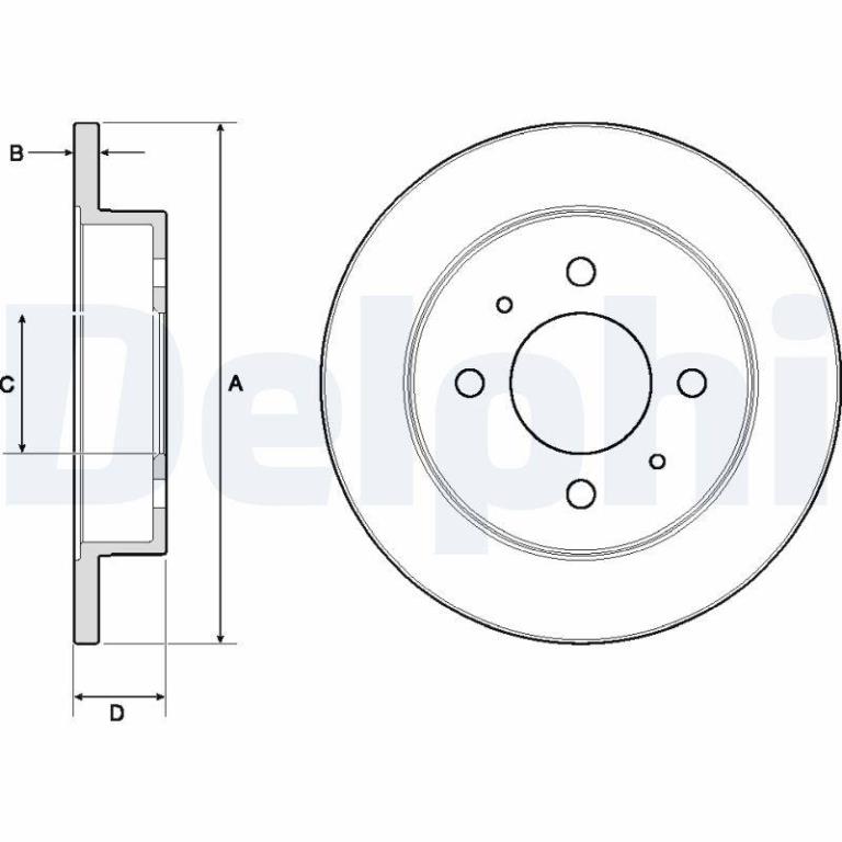 Disques de frein DELPHI BG3112
