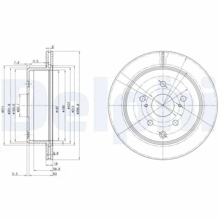 Disques de frein DELPHI BG3166