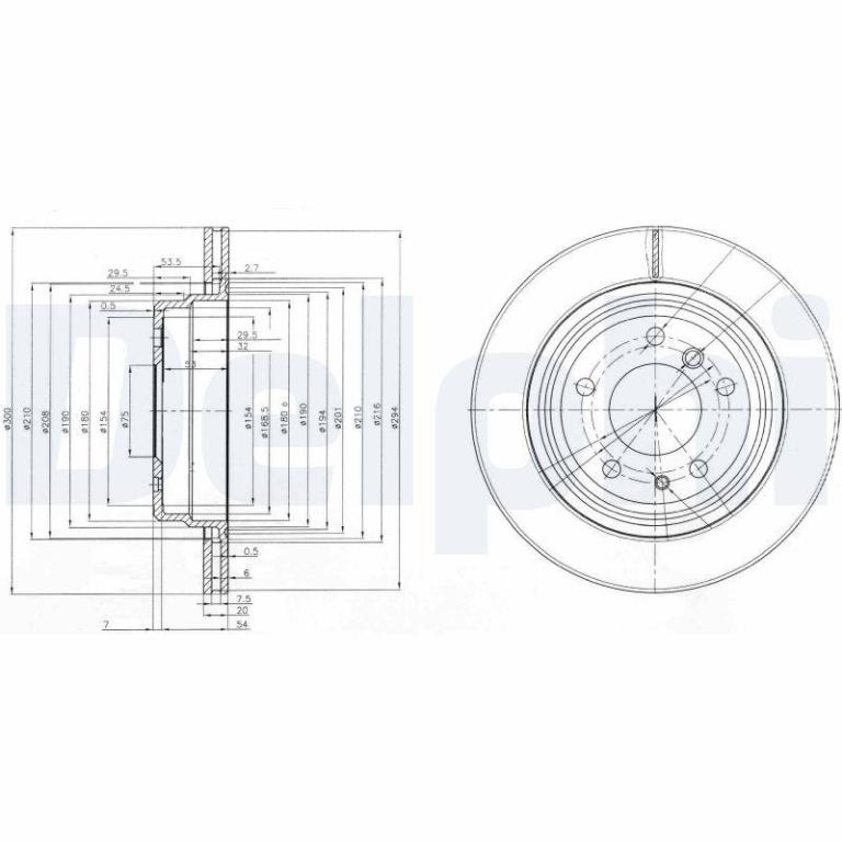 Disques de frein DELPHI BG3214