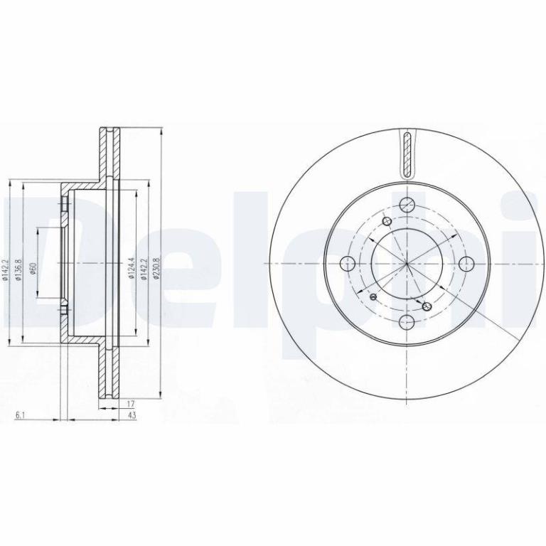 Disques de frein DELPHI BG3499