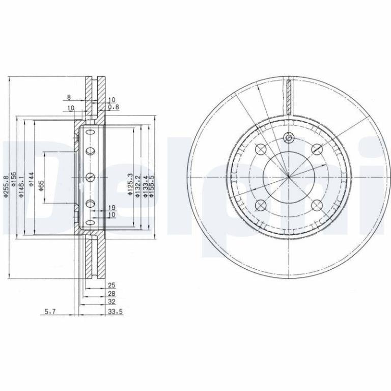 Disques de frein DELPHI BG3694