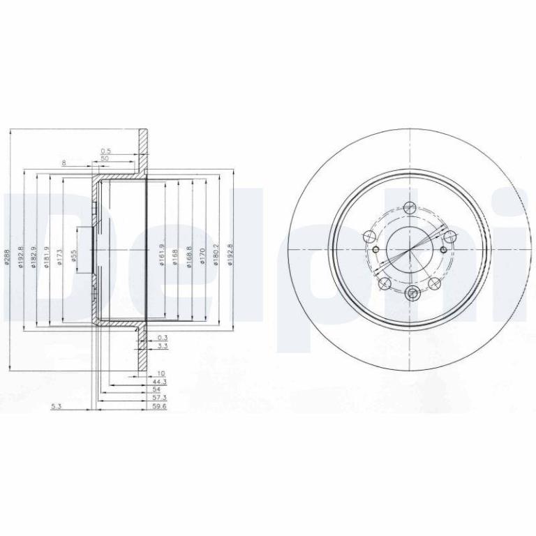 Disques de frein DELPHI BG3777