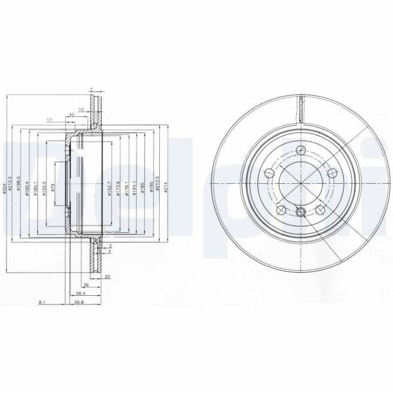 Disques de frein DELPHI BG3787