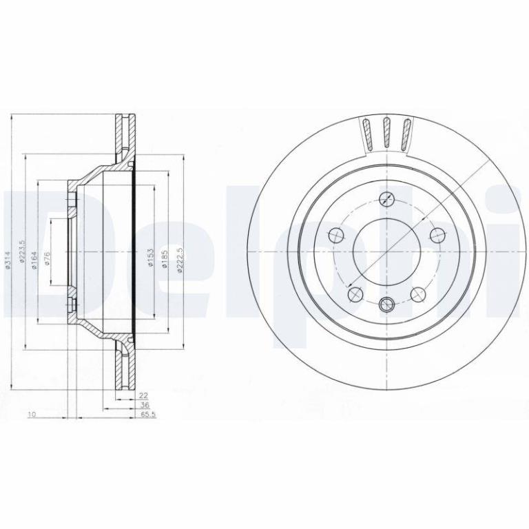 Disques de frein DELPHI BG3894