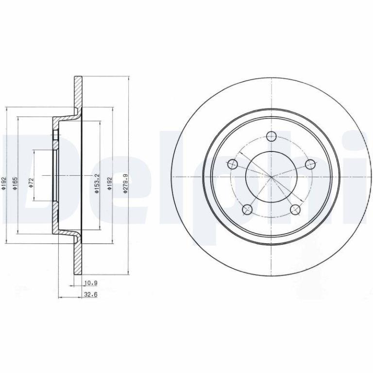 Disques de frein DELPHI BG3930