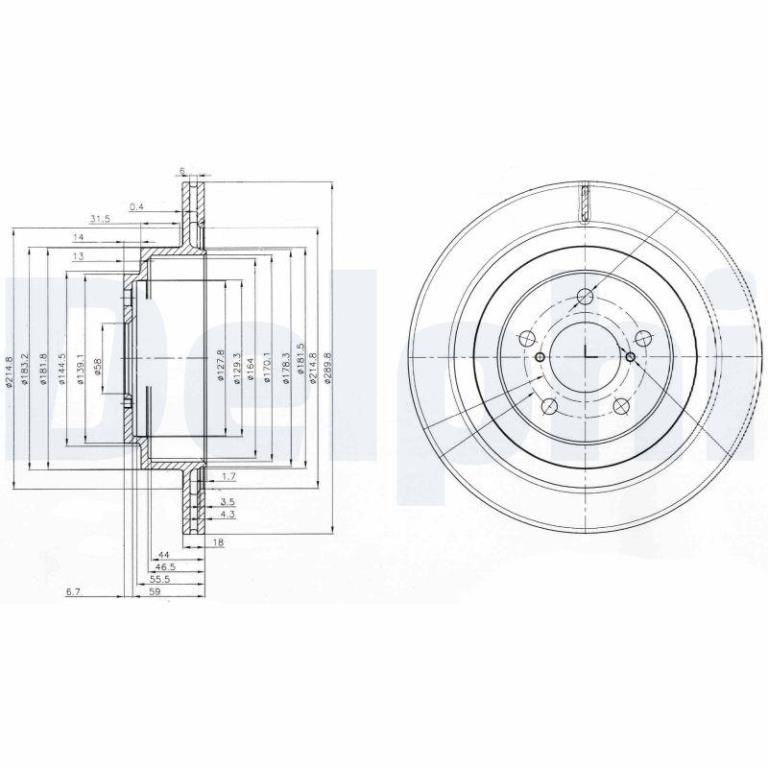 Disques de frein DELPHI BG3931