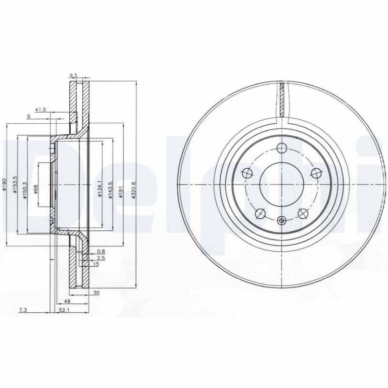 Disques de frein DELPHI BG3939