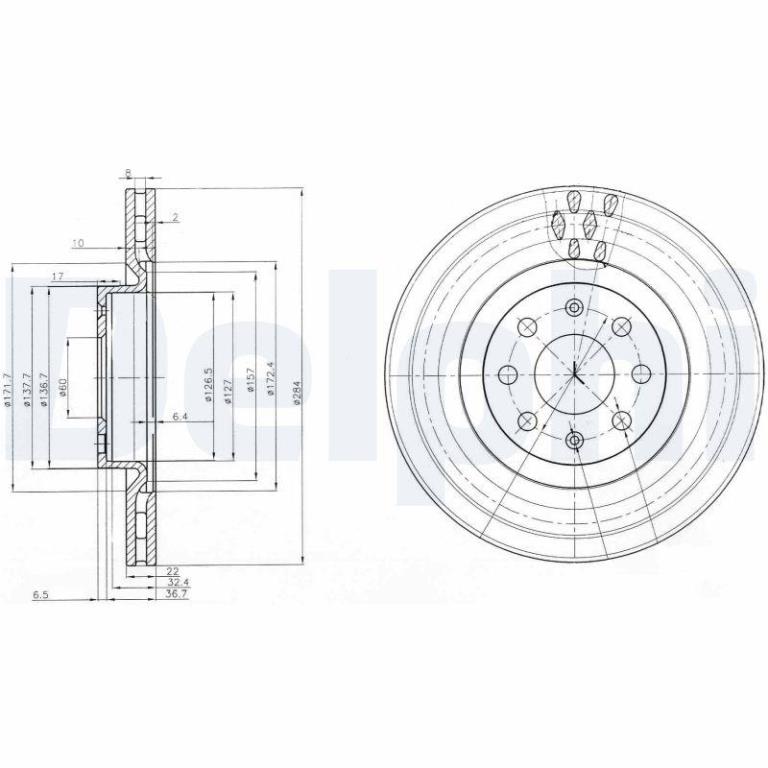 Disques de frein DELPHI BG3944