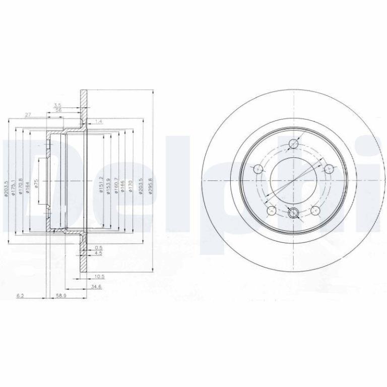 Disques de frein DELPHI BG3960
