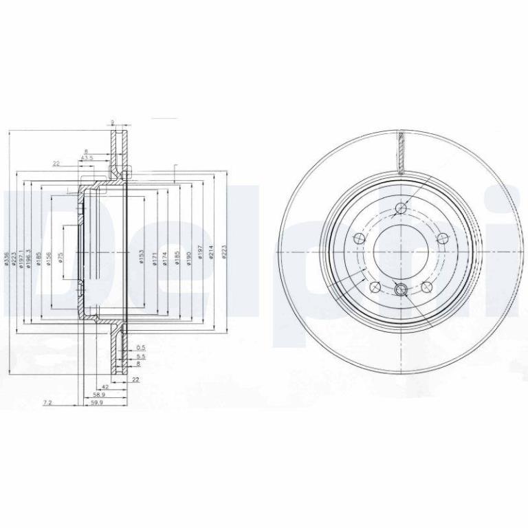Disques de frein DELPHI BG3961