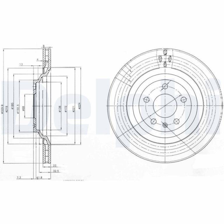 Disques de frein DELPHI BG3991
