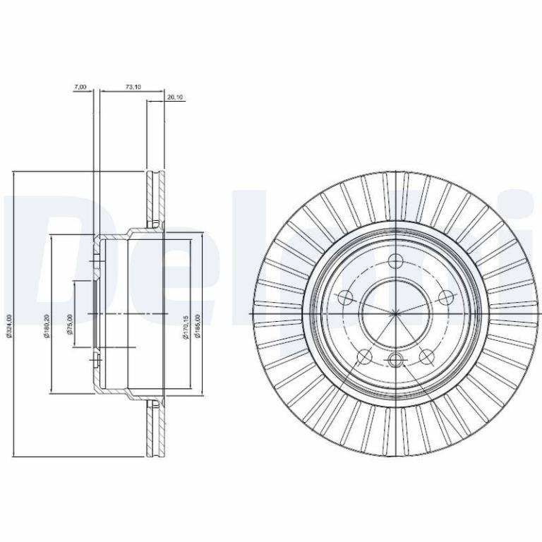 Disques de frein DELPHI BG3999
