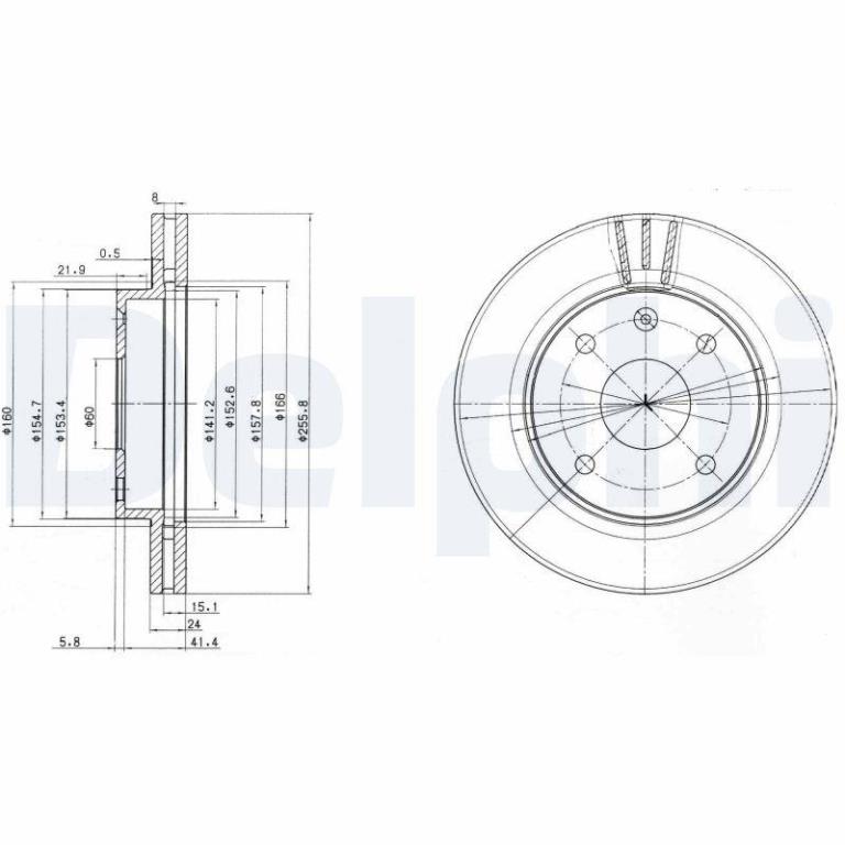 Disques de frein DELPHI BG4003
