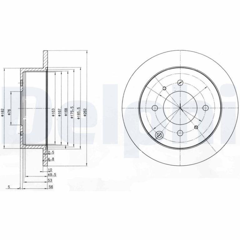 Disques de frein DELPHI BG4010