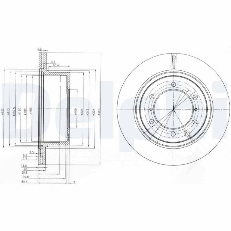 Disques de frein DELPHI BG4014