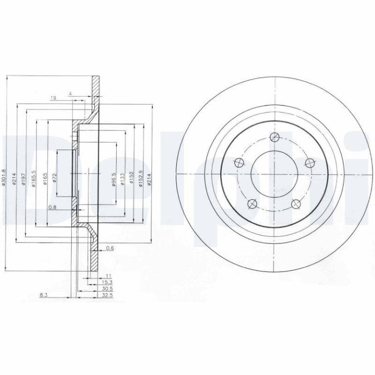 Disques de frein DELPHI BG4026