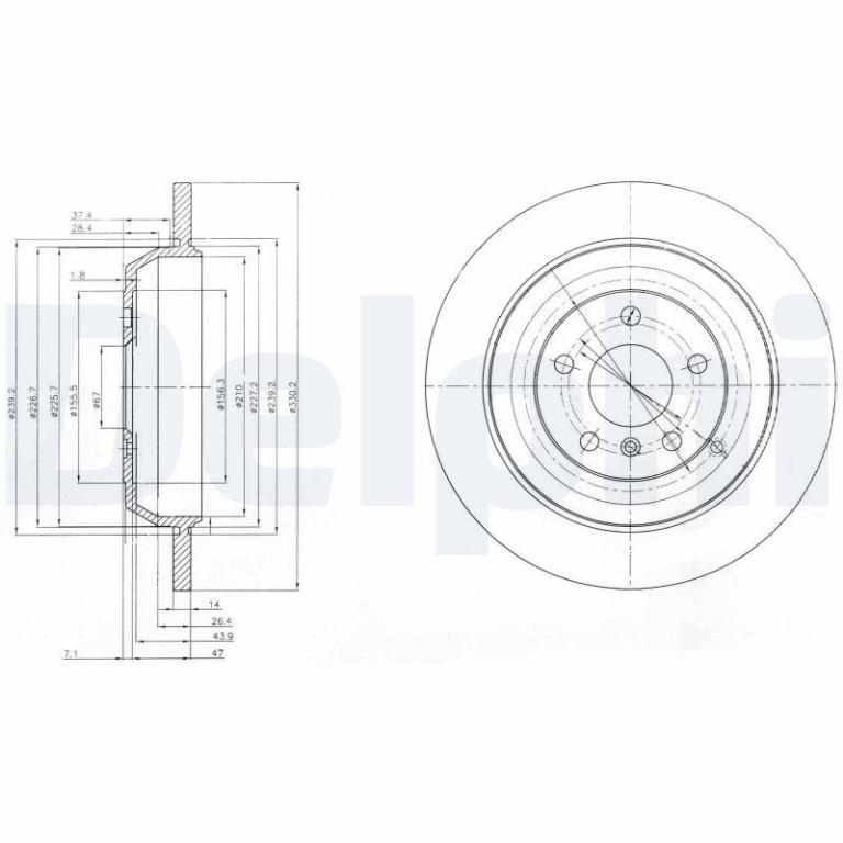 Disques de frein DELPHI BG4031