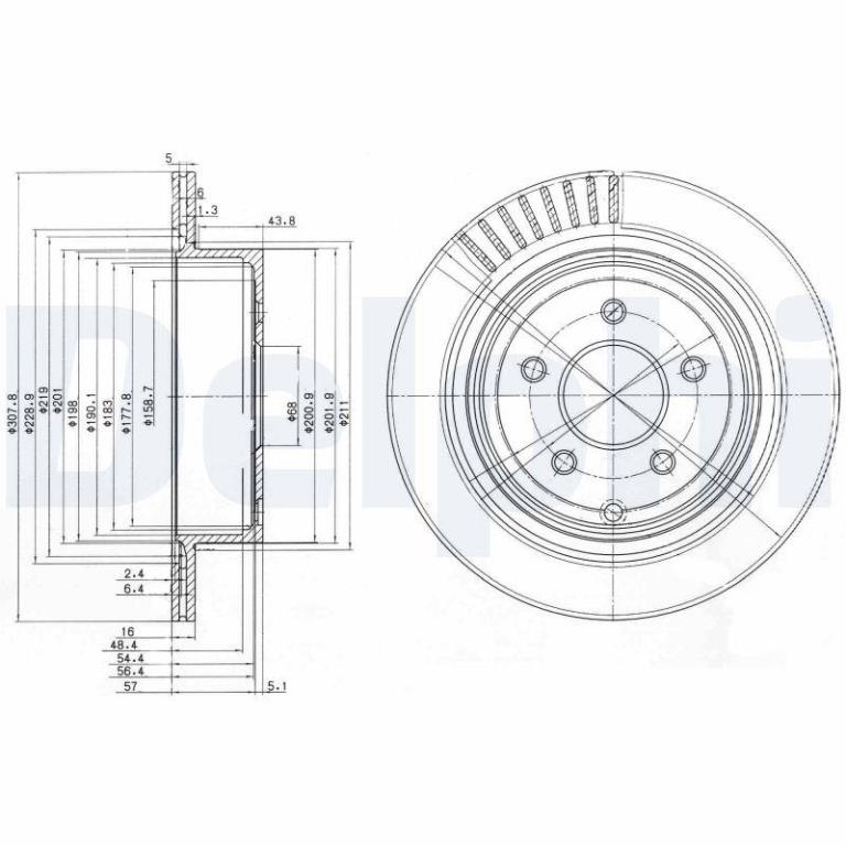 Disques de frein DELPHI BG4041