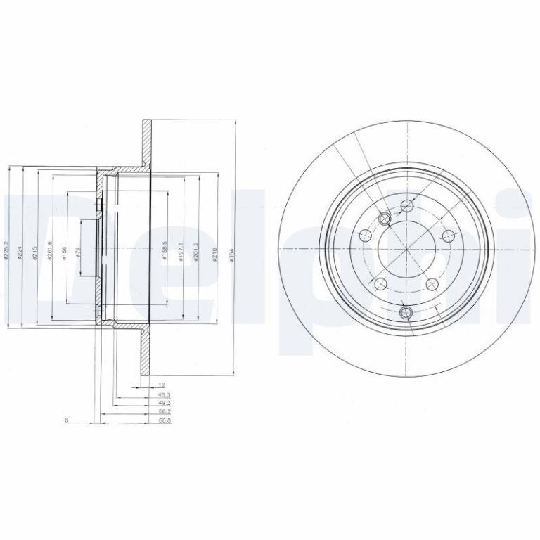 Disques de frein DELPHI BG4066