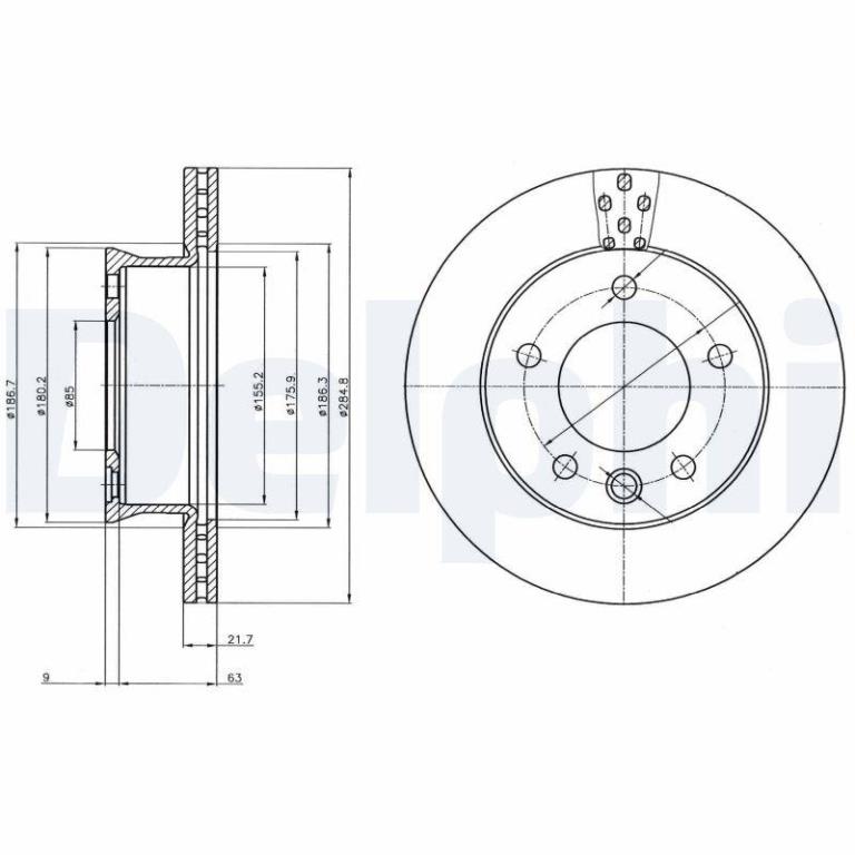 Disques de frein DELPHI BG4067