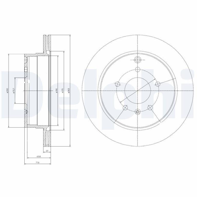 Disques de frein DELPHI BG4069