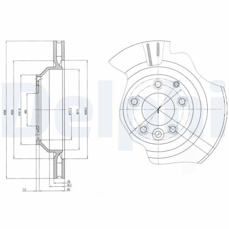 Disques de frein DELPHI BG4070