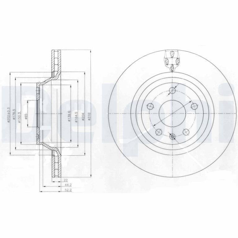 Disques de frein DELPHI BG4090