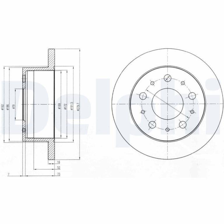 Disques de frein DELPHI BG4099